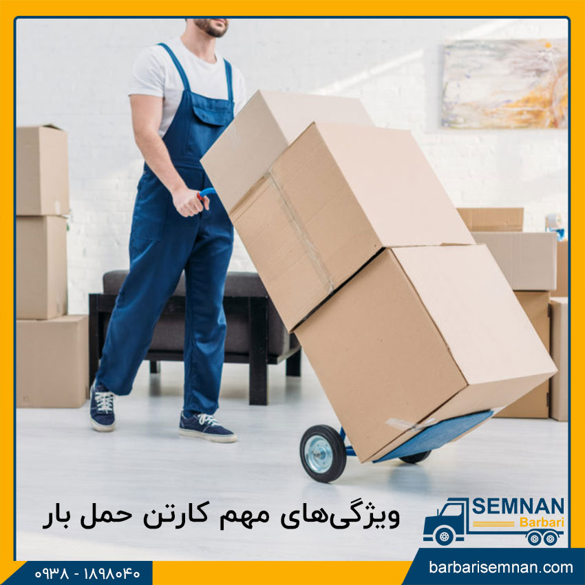 ویژگی‌های مهم کارتن حمل بار