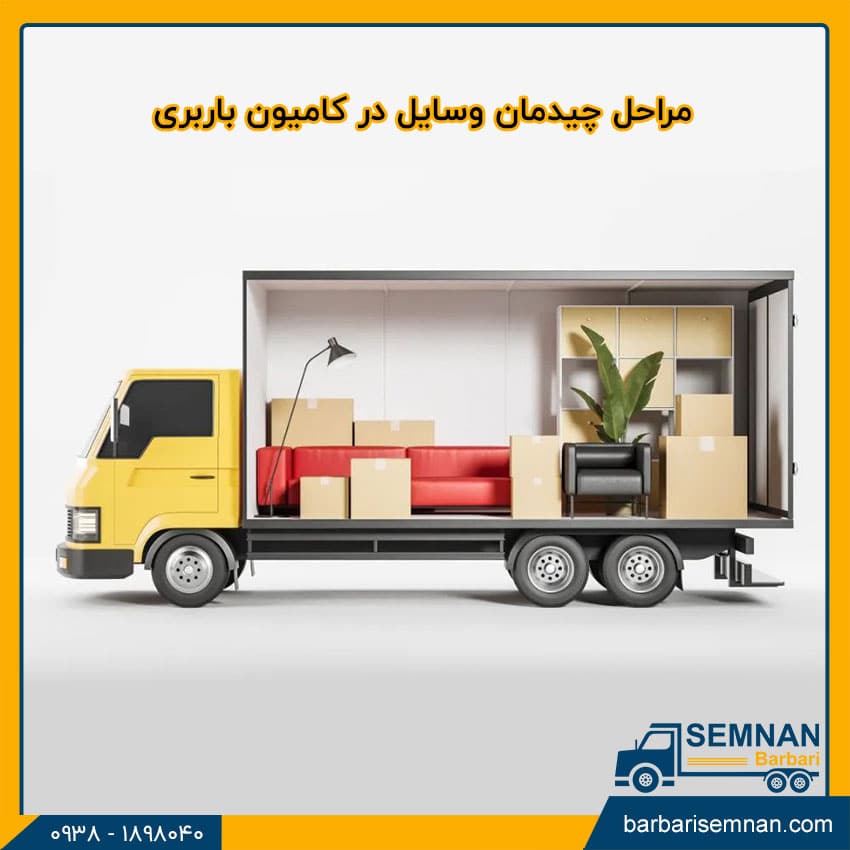 بهترین روش چیدمان وسایل در کامیون باربری 2 بهترین روش چیدمان وسایل در کامیون باربری 2