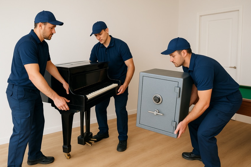 حمل پیانو، گاوصندوق و میز بیلیارد: راهنمای جامع حمل وسایل سنگین بهصورت ایمن و بدون آسیب 1 حمل وسایل سنگین